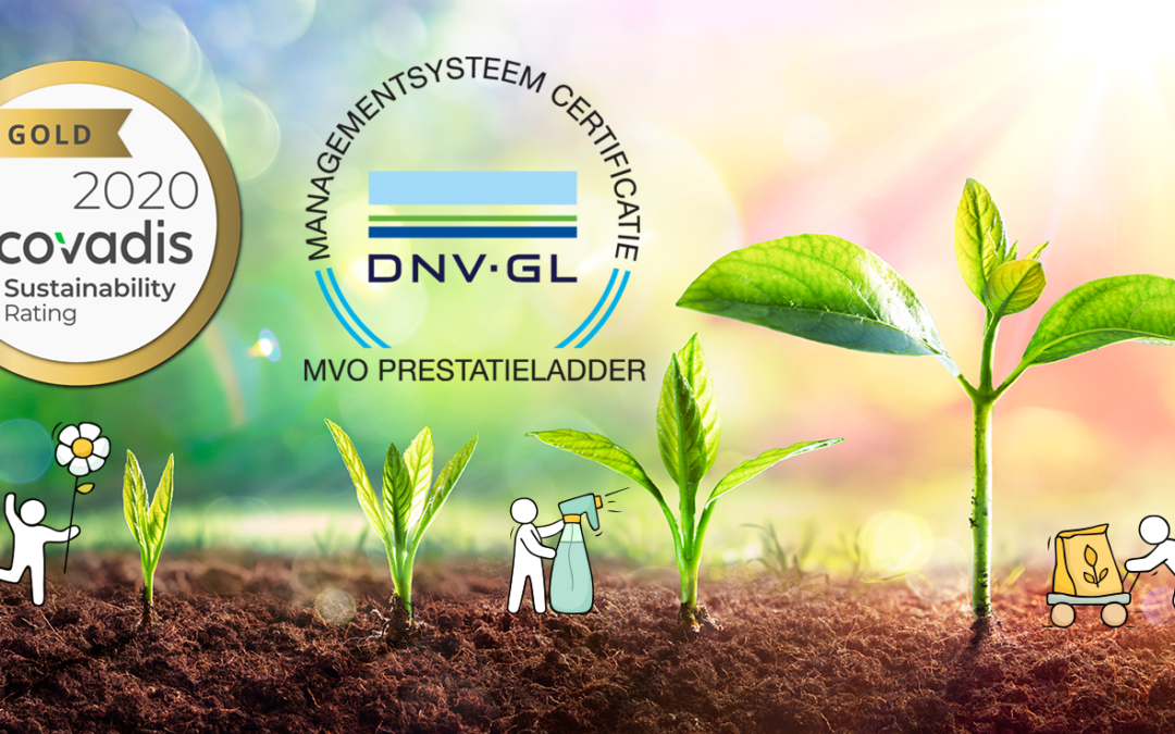 Protinus IT pakt door op duurzaamheid & MVO met Goud status Ecovadis én MVO Prestatieladder 3